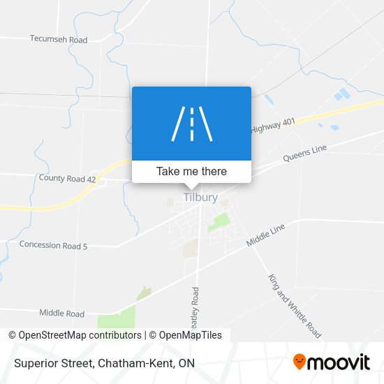 Superior Street map