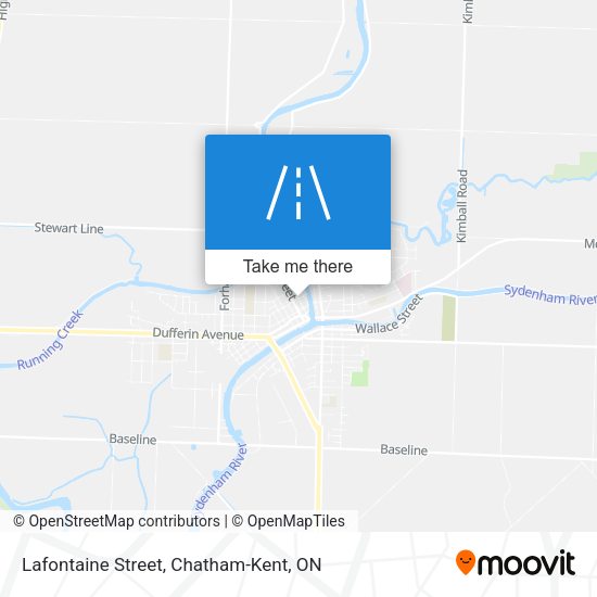 Lafontaine Street map