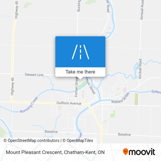 Mount Pleasant Crescent map