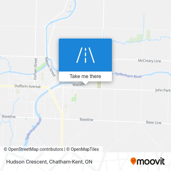 Hudson Crescent map