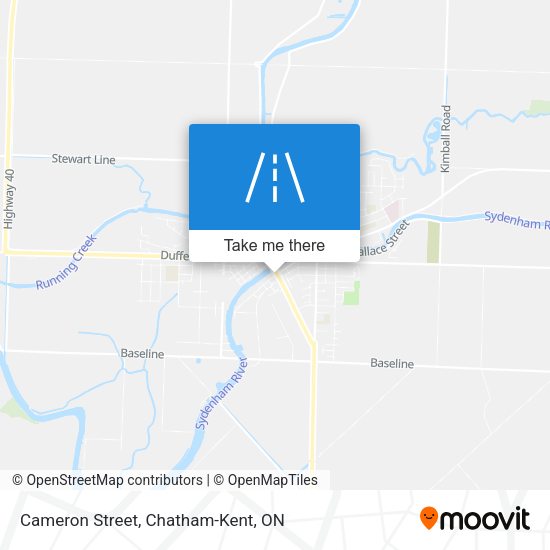Cameron Street map