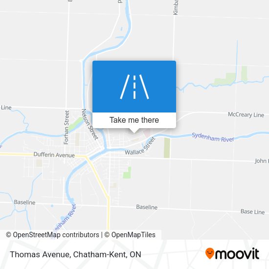 Thomas Avenue map