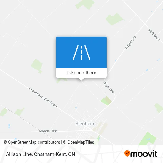 Allison Line map