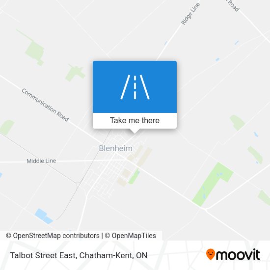 Talbot Street East map