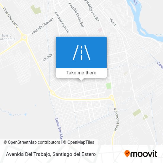 Avenida Del Trabajo map