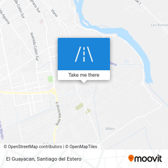 El Guayacan map