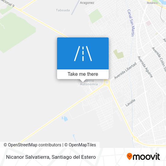 Nicanor Salvatierra map
