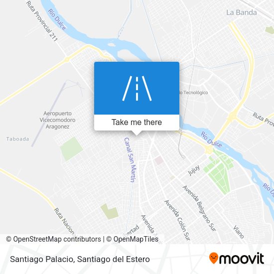 Santiago Palacio map