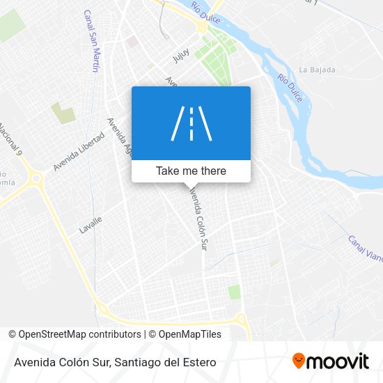 Mapa de Avenida Colón Sur