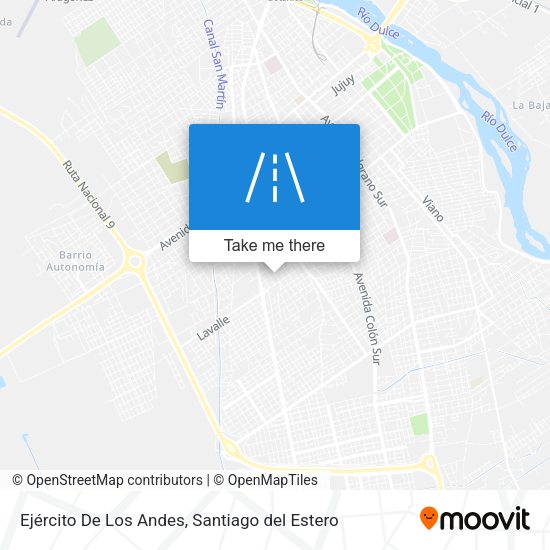 Ejército De Los Andes map
