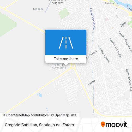 Gregorio Santillan map