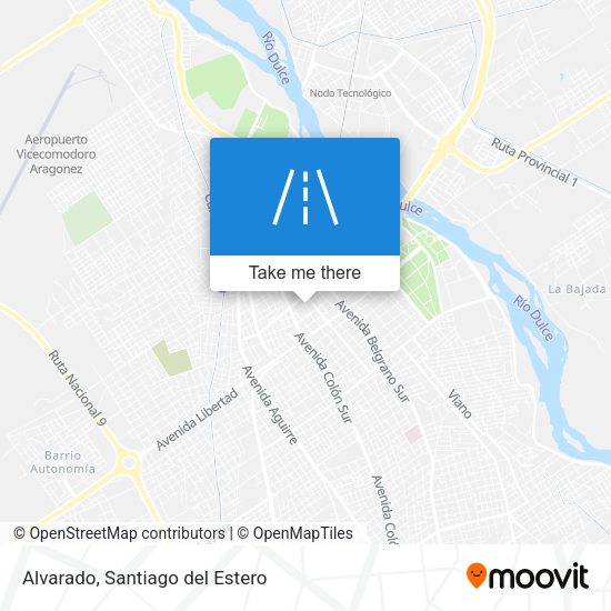 Mapa de Alvarado