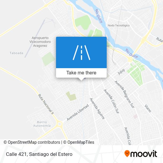 Calle 421 map