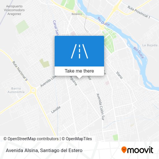 Mapa de Avenida Alsina