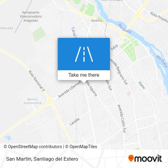 San Martín map