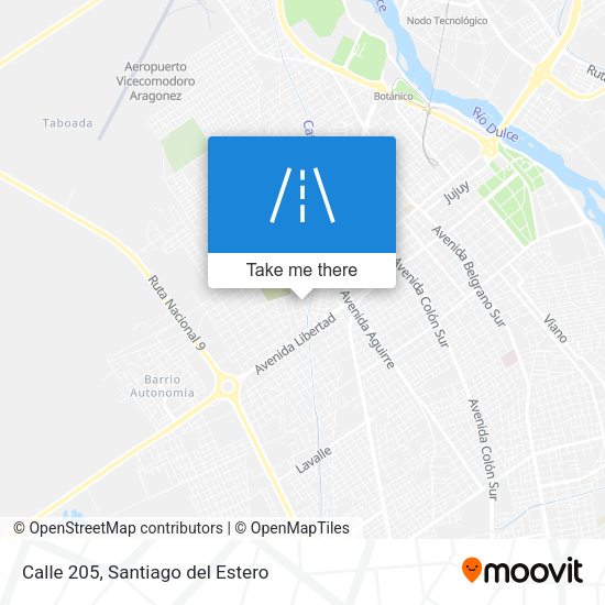 Mapa de Calle 205