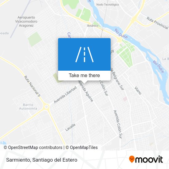 Sarmiento map