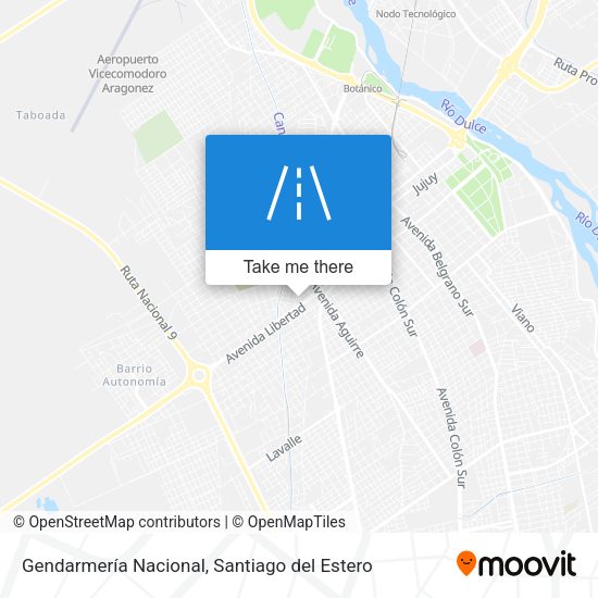 Gendarmería Nacional map
