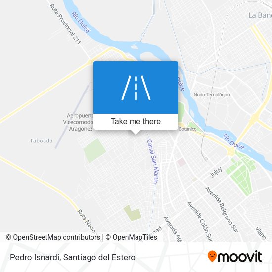 Pedro Isnardi map