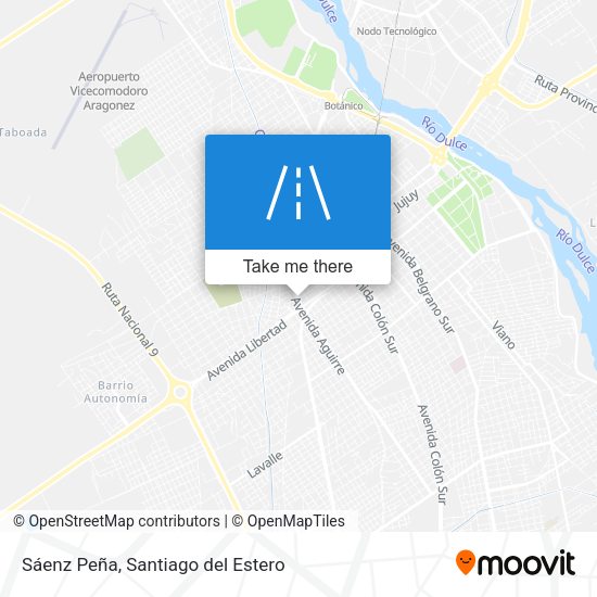 Sáenz Peña map