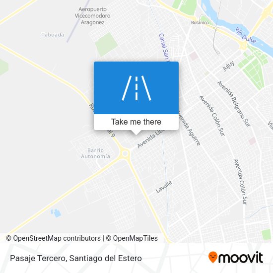 Pasaje Tercero map