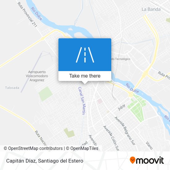 Capitán Díaz map