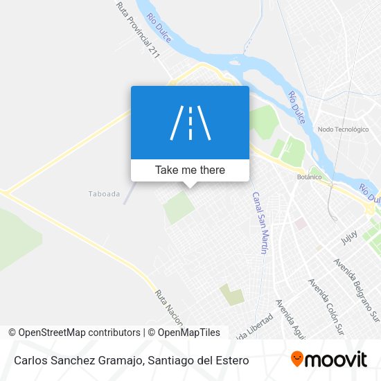 Carlos Sanchez Gramajo map