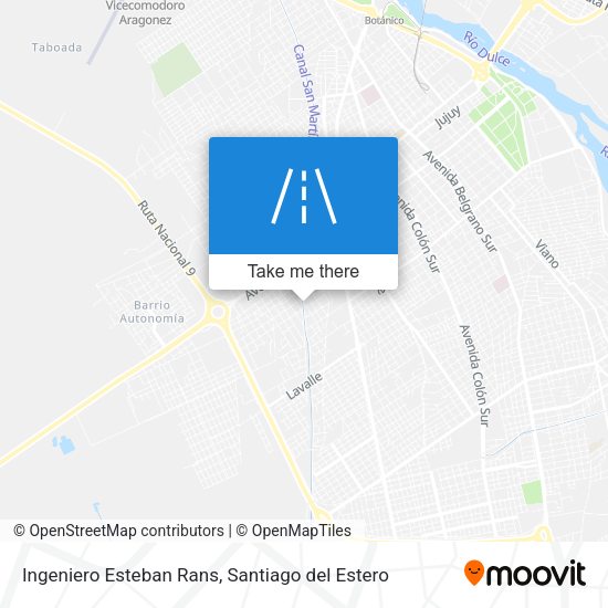 Mapa de Ingeniero Esteban Rans