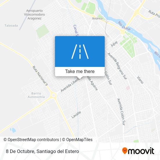 8 De Octubre map