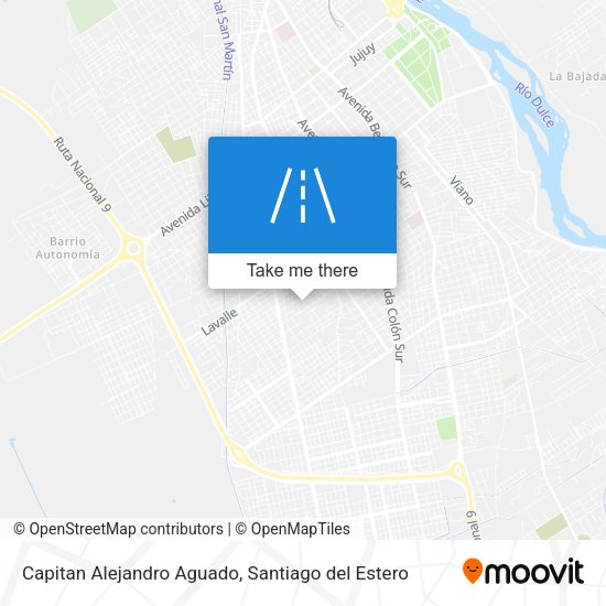 Capitan Alejandro Aguado map