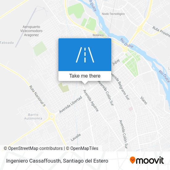 Ingeniero Cassaffousth map