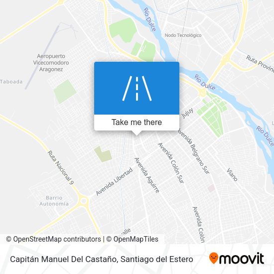Capitán Manuel Del Castaño map