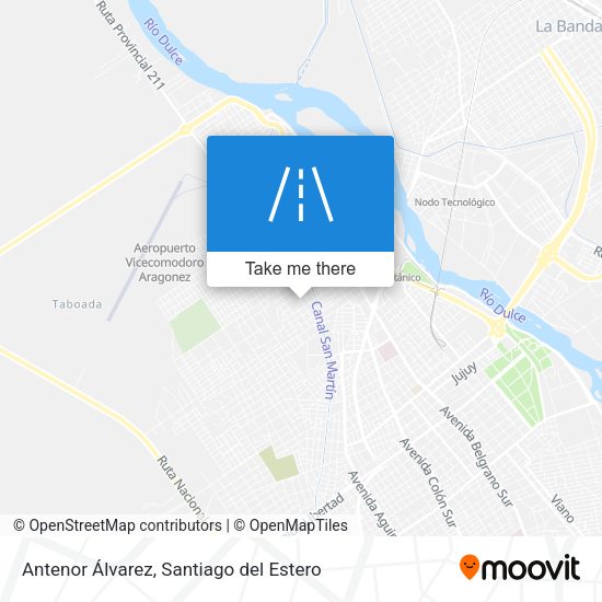 Antenor Álvarez map