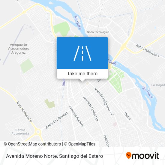 Avenida Moreno Norte map