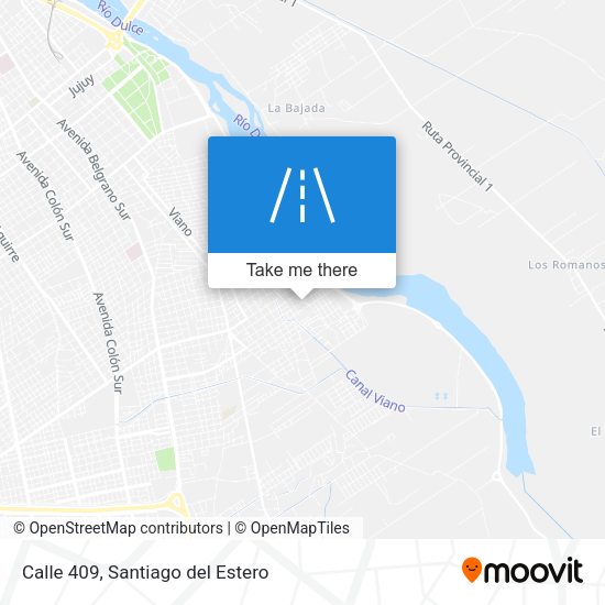 Calle 409 map