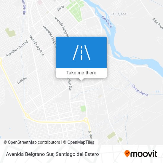 Avenida Belgrano Sur map