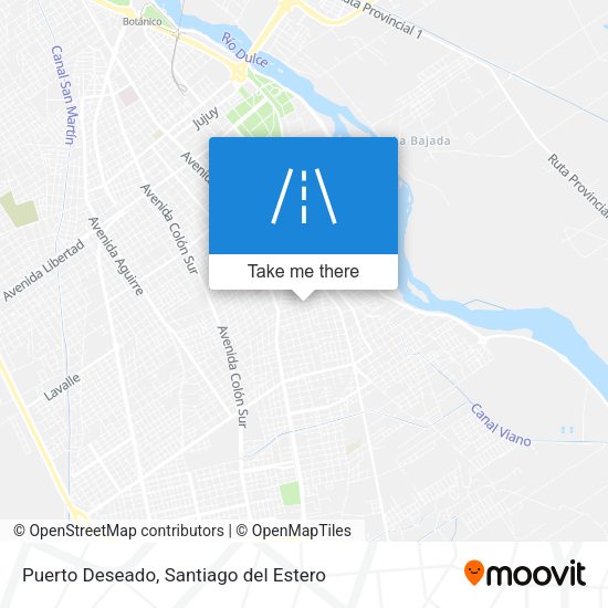Mapa de Puerto Deseado
