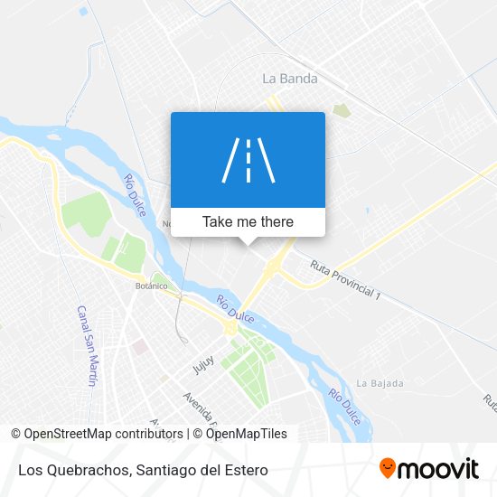 Los Quebrachos map