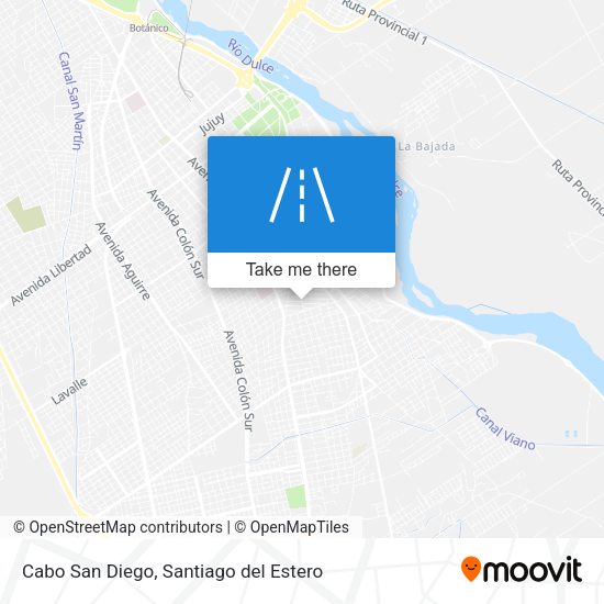 Mapa de Cabo San Diego