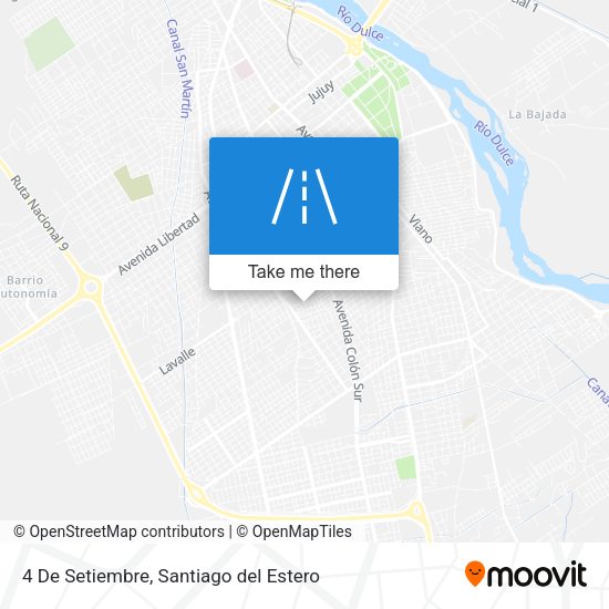 4 De Setiembre map