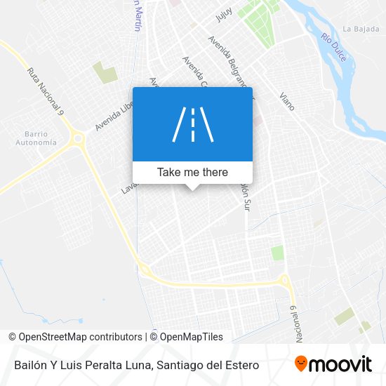 Bailón Y Luis Peralta Luna map