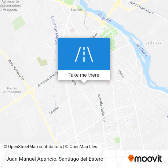 Juan Manuel Aparicio map