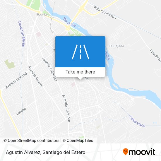 Agustín Álvarez map