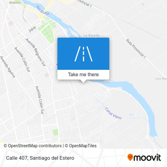 Calle 407 map