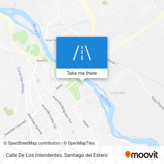 Mapa de Calle De Los Intendentes