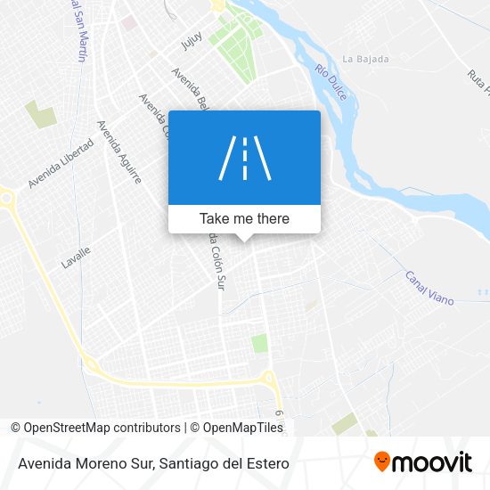 Mapa de Avenida Moreno Sur