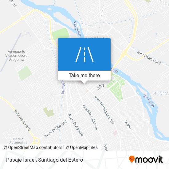 Pasaje Israel map