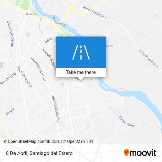 8 De Abril map