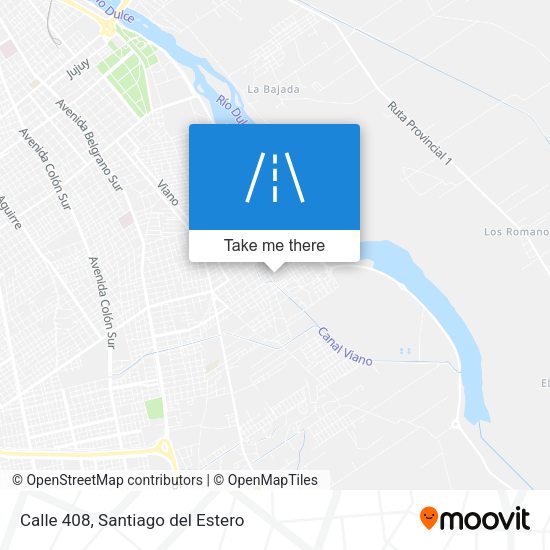 Calle 408 map