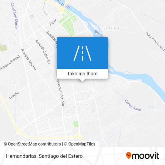 Mapa de Hernandarias